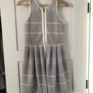 Black and White Sleeveless Dress